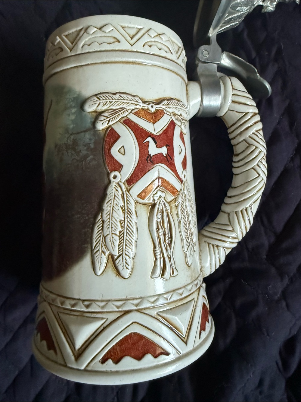 Vintage 1997 Longton Crown Chuck Ren "Deliverance" Beer Stein Tankard⁠ - Picture 8 of 8